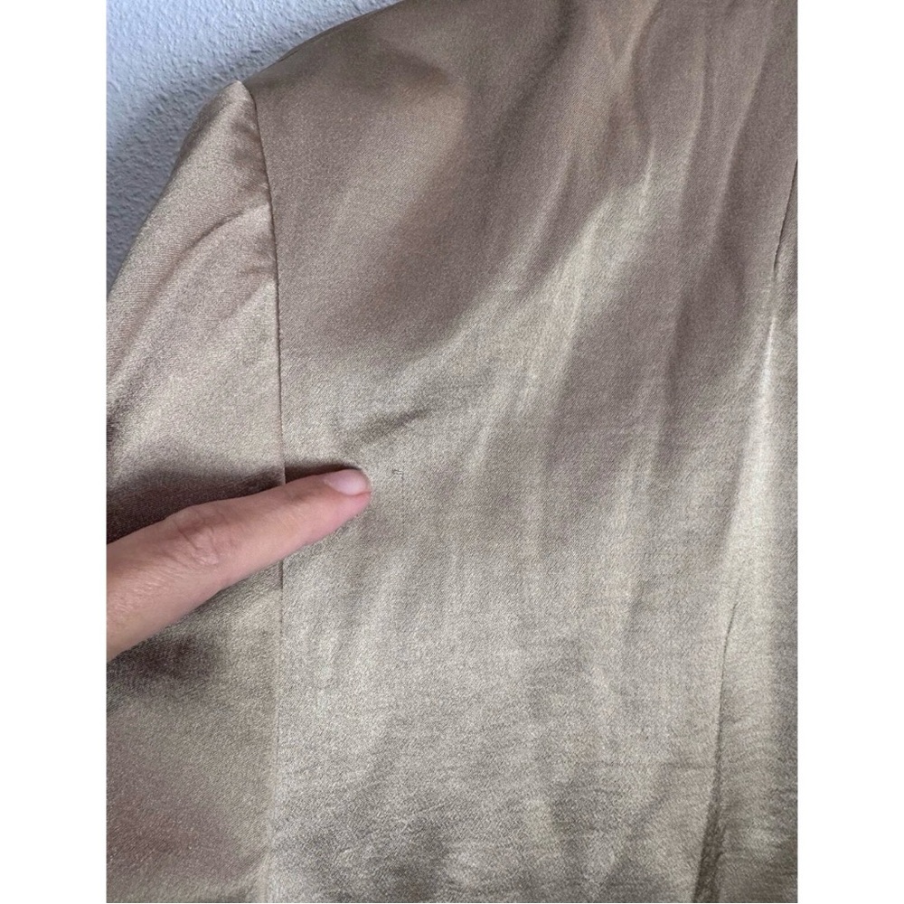 Madewell Champagne Satin Blazer Jacket - Picture 6 of 6